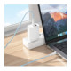 Baltas USB-C - USB-C 60W 100cm laidas "Borofone BX117"