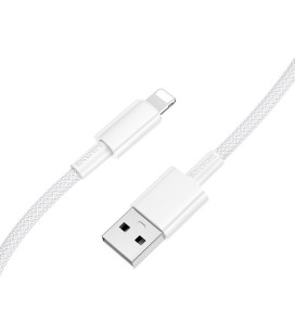 Baltas USB-A - Lightning 2.4A 100cm laidas "Borofone BX117"