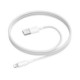 Baltas USB-A - Lightning 2.4A 100cm laidas "Borofone BX117"