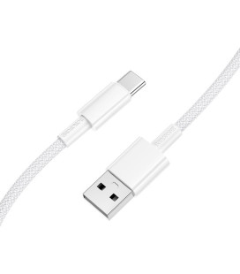 Baltas USB-A - USB-C 3A 100cm laidas "Borofone BX117"