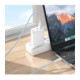 Baltas USB-A - USB-C 3A 100cm laidas "Borofone BX117"