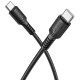 Juodas USB-C - USB-C 60W 100cm laidas "Borofone BX116"