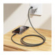Juodas USB-C - USB-C 60W 100cm laidas "Borofone BX116"