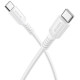 Baltas USB-C - USB-C 60W 100cm laidas "Borofone BX116"