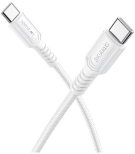 Baltas USB-C - USB-C 60W 100cm laidas "Borofone BX116"