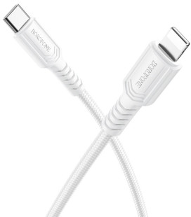 Baltas USB-C - Lightning 27W 100cm laidas "Borofone BX116"