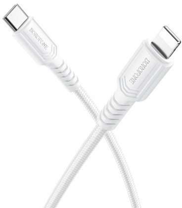 Baltas USB-C - Lightning 27W 100cm laidas "Borofone BX116"