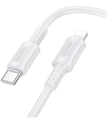 Baltas USB-C - Lightning 27W 100cm laidas "Borofone BX111"