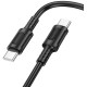 Juodas USB-C - USB-C 60W 100cm laidas "Borofone BX111"