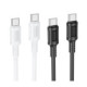Baltas USB-C - USB-C 60W 100cm laidas "Borofone BX111"