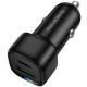 Juodas automobilinis 38W USB-C + USB-A pakrovėjas "Borofone BZ34B"
