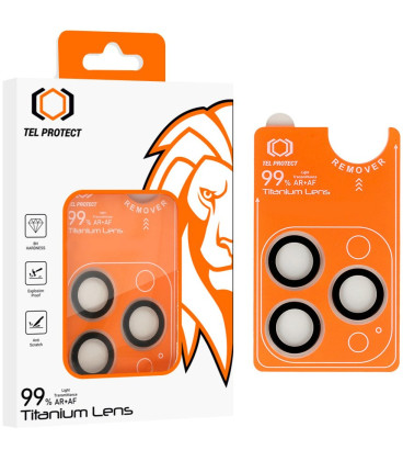 Skaidri kameros apsauga Apple iPhone 17 Pro / 17 Pro Max telefonui "Tel Protect Titanium Lens 99% AR"