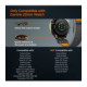 Juoda / oranžinė apyrankė Garmin Quickfit 22mm laikrodžiui "Spigen Athlex Air"