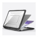 Juodas / skaidrus dėklas Apple MacBook Neo 13 2026 kompiuteriui "Tech-Protect Kevlar Pro"