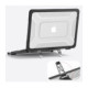 Juodas / skaidrus dėklas Apple MacBook Neo 13 2026 kompiuteriui "Tech-Protect Kevlar Pro"