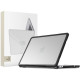Juodas / matinis skaidrus dėklas Apple MacBook Neo 13 2026 kompiuteriui "Tech-Protect Velar"
