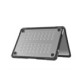 Juodas / matinis skaidrus dėklas Apple MacBook Neo 13 2026 kompiuteriui "Tech-Protect Velar"