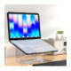 Juodas / matinis skaidrus dėklas Apple MacBook Neo 13 2026 kompiuteriui "Tech-Protect Velar"