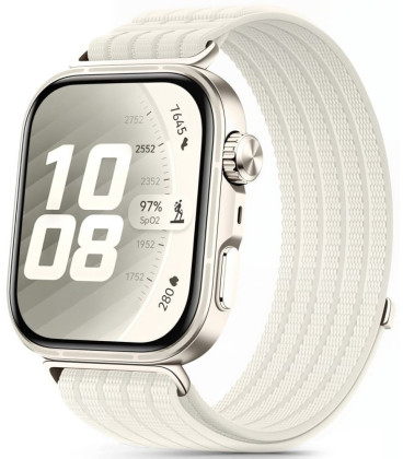 Balta (Starlight) apyrankė Huawei Watch 3 / 4 / 4 Pro / 5 / 5 Pro laikrodžiui "Tech-Protect Nylon"