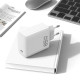 Baltas 1xUSB-C PD QC 65W GaN4 pakrovėjas "Blavec Wall Charger BC-8"