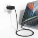 Juodas 1xUSB-C PD QC 65W GaN4 pakrovėjas "Blavec Wall Charger BC-8"