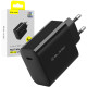 Juodas 1xUSB-C PD QC 65W GaN4 pakrovėjas "Blavec Wall Charger BC-8"