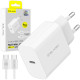 Baltas 1xUSB-C PD QC 45W GaN4 pakrovėjas + 100cm USB-C - USB-C laidas "Blavec Wall Charger BC-7"