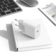 Baltas 1xUSB-C PD QC 45W GaN4 pakrovėjas + 100cm USB-C - USB-C laidas "Blavec Wall Charger BC-7"