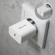 Baltas 1xUSB-C PD QC 45W GaN4 pakrovėjas + 100cm USB-C - USB-C laidas "Blavec Wall Charger BC-7"