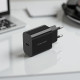 Juodas 1xUSB-C PD QC 45W GaN4 pakrovėjas + 100cm USB-C - USB-C laidas "Blavec Wall Charger BC-7"