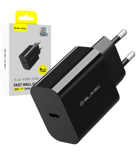 Juodas 1xUSB-C PD QC 45W GaN4 pakrovėjas "Blavec Wall Charger BC-7"