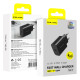Juodas 1xUSB-C PD QC 45W GaN4 pakrovėjas "Blavec Wall Charger BC-7"