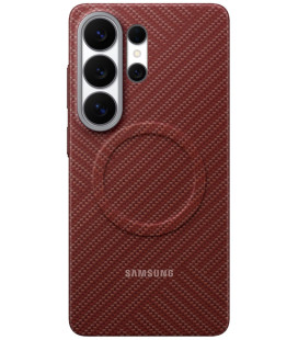 Originalus raudonas dėklas "Carbon Magnet Case" Samsung Galaxy S26 Ultra telefonui "EF-KS948SRE"