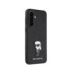 Juodas dėklas Samsung Galaxy A37 telefonui "Karl Lagerfeld Fixed Glitter Metal Ikonik Case"