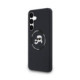 Juodas dėklas Samsung Galaxy S25 FE telefonui "Karl Lagerfeld Liquid Silicone K&CH Heads MagSafe Case"