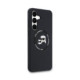Juodas dėklas Samsung Galaxy S25 FE telefonui "Karl Lagerfeld Liquid Silicone K&CH Heads MagSafe Case"