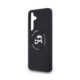 Juodas dėklas Samsung Galaxy S25 FE telefonui "Karl Lagerfeld Liquid Silicone K&CH Heads MagSafe Case"