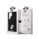 Juodas dėklas Samsung Galaxy S24 Ultra telefonui "Karl Lagerfeld Liquid Silicone Metal Karl and Choupette Case"
