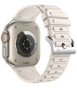 Gelsva apyrankė Apple Watch (44 / 45 / 46 / 49 mm) laikrodžiams "Forcell Silicone Strap"