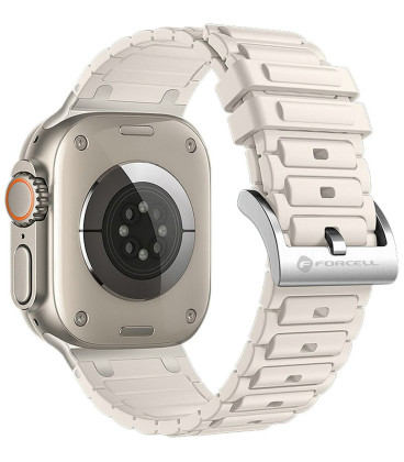 Gelsva apyrankė Apple Watch (44 / 45 / 46 / 49 mm) laikrodžiams "Forcell Silicone Strap"