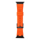Oranžinė apyrankė Apple Watch (44 / 45 / 46 / 49 mm) laikrodžiams "Forcell Silicone Strap"