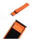 Oranžinė apyrankė Apple Watch (44 / 45 / 46 / 49 mm) laikrodžiams "Forcell Outdoor Sport Velcro Nylon"