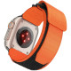 Oranžinė apyrankė Apple Watch (44 / 45 / 46 / 49 mm) laikrodžiams "Forcell Outdoor Sport Velcro Nylon"