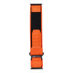 Oranžinė apyrankė Apple Watch (44 / 45 / 46 / 49 mm) laikrodžiams "Forcell Outdoor Sport Velcro Nylon"