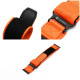 Oranžinė apyrankė Apple Watch (44 / 45 / 46 / 49 mm) laikrodžiams "Forcell Outdoor Sport Velcro Nylon"