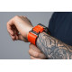 Oranžinė apyrankė Apple Watch (44 / 45 / 46 / 49 mm) laikrodžiams "Forcell Outdoor Sport Velcro Nylon"