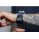 Mėlyna apyrankė Apple Watch (44 / 45 / 46 / 49 mm) laikrodžiams "Forcell Outdoor Sport Velcro Nylon"