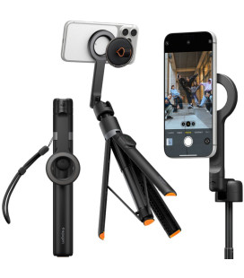 Juodas belaidis trikojis - selfie lazda "Spigen S582W Magsafe Bluetooth"