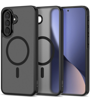 Matinis juodas dėklas Samsung Galaxy A36 / A37 / A56 / A27 5G telefonui "Tech-Protect Magmat Magsafe"