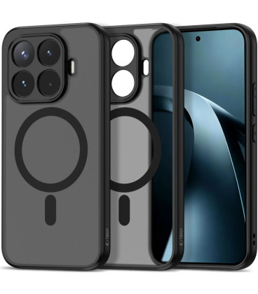 Matinis juodas dėklas Xiaomi 17T Pro telefonui "Tech-Protect Magmat Magsafe"